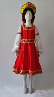 Костюм Русский народный, карнавальный маскарадный костюм напрокат