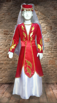 Грузинка, грузинский народный костюм для девочки, прокат народных костюмов