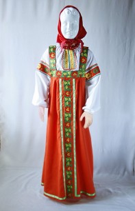 Костюм Русский народный, карнавальный маскарадный костюм напрокат