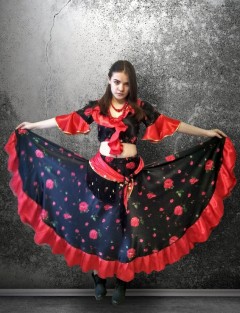 Цыганка, Цыганский костюм для девочки, карнавальный маскарадный костюм напрокат